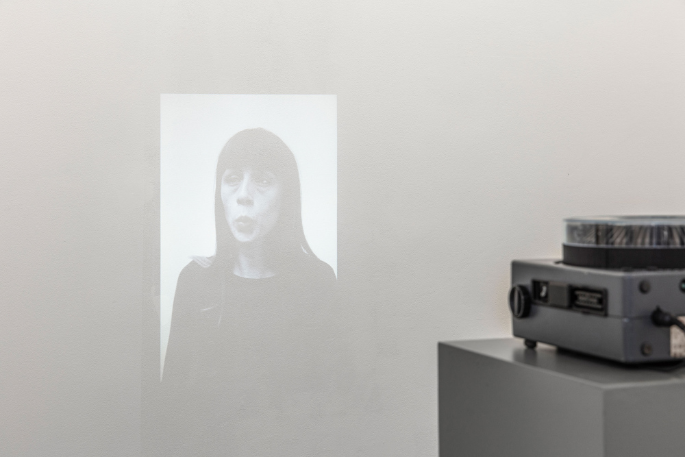 "Lynn, whistling after a sleepless night",  slide projection, 15 slides. In an informal internet poll, 67 percent of respondents indicated that they can't whistle at all or not well. Only 13 percent considered themselves excellent whistlers.